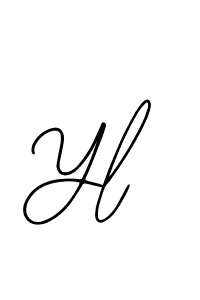Design your own signature with our free online signature maker. With this signature software, you can create a handwritten (Bearetta-2O07w) signature for name Yl. Yl signature style 12 images and pictures png