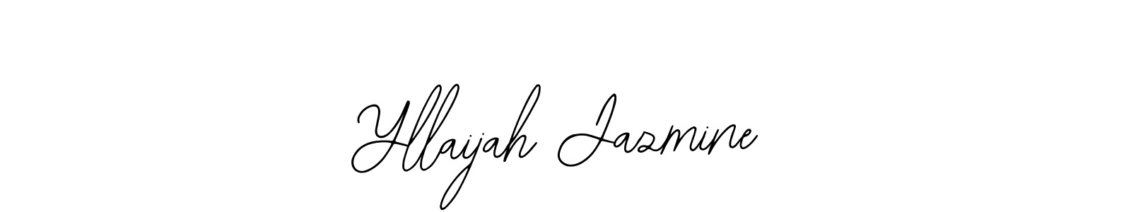 How to Draw Yllaijah Jazmine signature style? Bearetta-2O07w is a latest design signature styles for name Yllaijah Jazmine. Yllaijah Jazmine signature style 12 images and pictures png