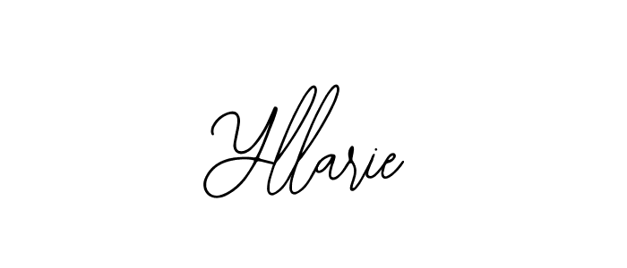 How to make Yllarie name signature. Use Bearetta-2O07w style for creating short signs online. This is the latest handwritten sign. Yllarie signature style 12 images and pictures png