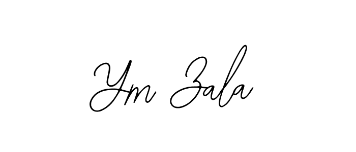 if you are searching for the best signature style for your name Ym Zala. so please give up your signature search. here we have designed multiple signature styles  using Bearetta-2O07w. Ym Zala signature style 12 images and pictures png