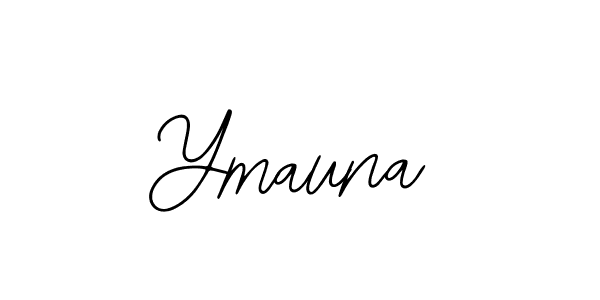 Use a signature maker to create a handwritten signature online. With this signature software, you can design (Bearetta-2O07w) your own signature for name Ymauna. Ymauna signature style 12 images and pictures png