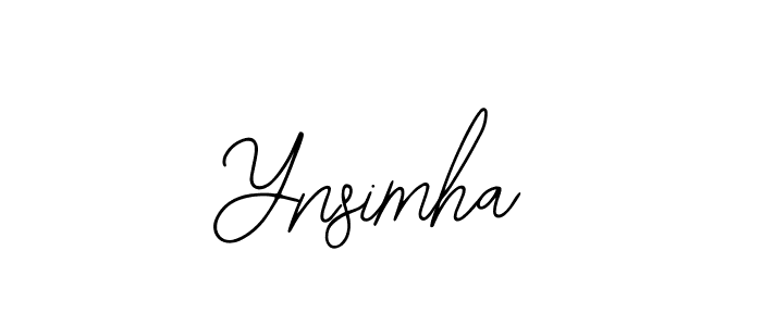 Bearetta-2O07w is a professional signature style that is perfect for those who want to add a touch of class to their signature. It is also a great choice for those who want to make their signature more unique. Get Ynsimha name to fancy signature for free. Ynsimha signature style 12 images and pictures png