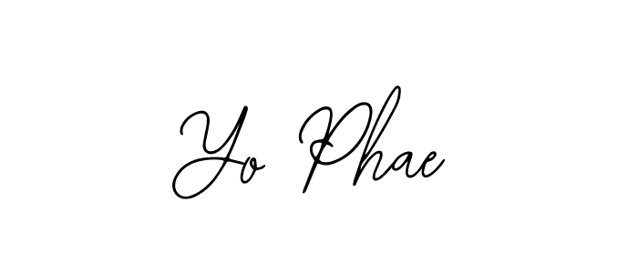 Use a signature maker to create a handwritten signature online. With this signature software, you can design (Bearetta-2O07w) your own signature for name Yo Phae. Yo Phae signature style 12 images and pictures png