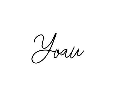 Use a signature maker to create a handwritten signature online. With this signature software, you can design (Bearetta-2O07w) your own signature for name Yoau. Yoau signature style 12 images and pictures png