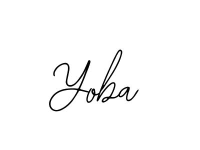 Bearetta-2O07w is a professional signature style that is perfect for those who want to add a touch of class to their signature. It is also a great choice for those who want to make their signature more unique. Get Yoba name to fancy signature for free. Yoba signature style 12 images and pictures png