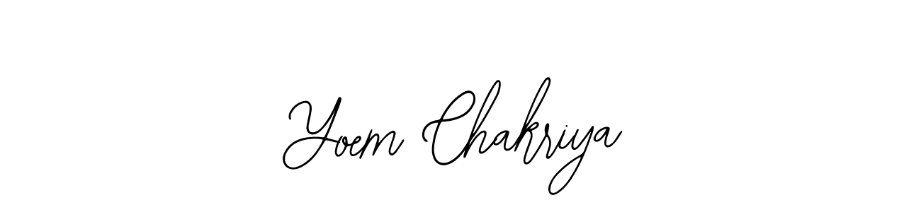 Make a beautiful signature design for name Yoem Chakriya. With this signature (Bearetta-2O07w) style, you can create a handwritten signature for free. Yoem Chakriya signature style 12 images and pictures png