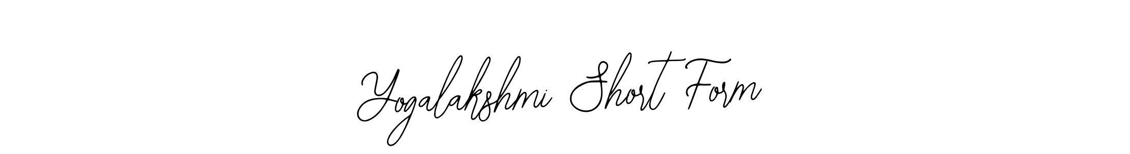 Also You can easily find your signature by using the search form. We will create Yogalakshmi Short Form name handwritten signature images for you free of cost using Bearetta-2O07w sign style. Yogalakshmi Short Form signature style 12 images and pictures png