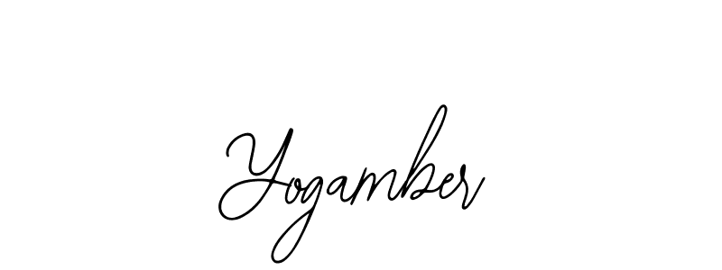 Yogamber stylish signature style. Best Handwritten Sign (Bearetta-2O07w) for my name. Handwritten Signature Collection Ideas for my name Yogamber. Yogamber signature style 12 images and pictures png