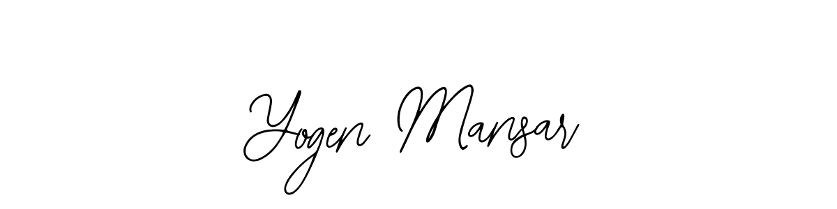 You can use this online signature creator to create a handwritten signature for the name Yogen Mansar. This is the best online autograph maker. Yogen Mansar signature style 12 images and pictures png