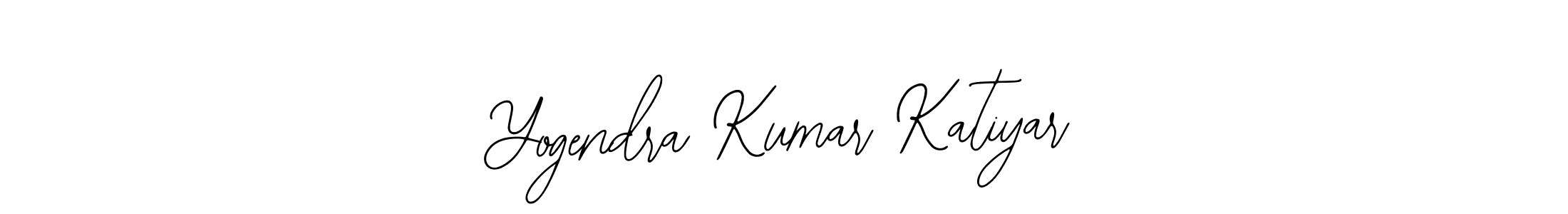You should practise on your own different ways (Bearetta-2O07w) to write your name (Yogendra Kumar Katiyar) in signature. don't let someone else do it for you. Yogendra Kumar Katiyar signature style 12 images and pictures png