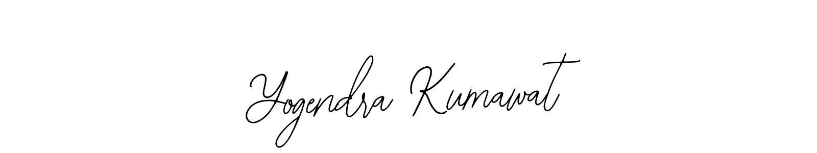 How to make Yogendra Kumawat name signature. Use Bearetta-2O07w style for creating short signs online. This is the latest handwritten sign. Yogendra Kumawat signature style 12 images and pictures png