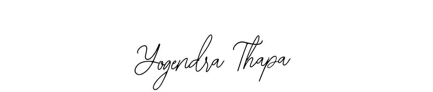 Also we have Yogendra Thapa name is the best signature style. Create professional handwritten signature collection using Bearetta-2O07w autograph style. Yogendra Thapa signature style 12 images and pictures png