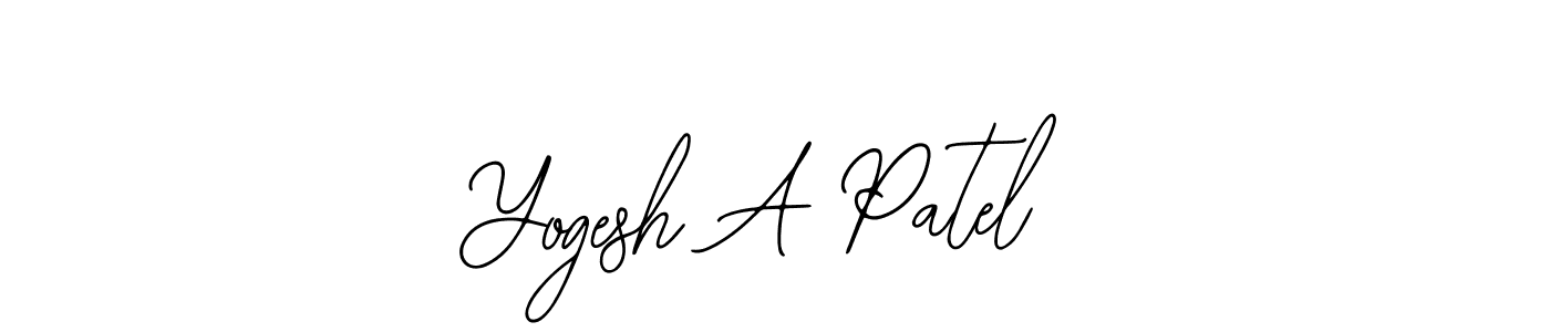 Design your own signature with our free online signature maker. With this signature software, you can create a handwritten (Bearetta-2O07w) signature for name Yogesh A Patel. Yogesh A Patel signature style 12 images and pictures png