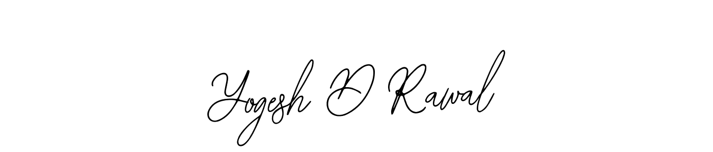 Bearetta-2O07w is a professional signature style that is perfect for those who want to add a touch of class to their signature. It is also a great choice for those who want to make their signature more unique. Get Yogesh D Rawal name to fancy signature for free. Yogesh D Rawal signature style 12 images and pictures png