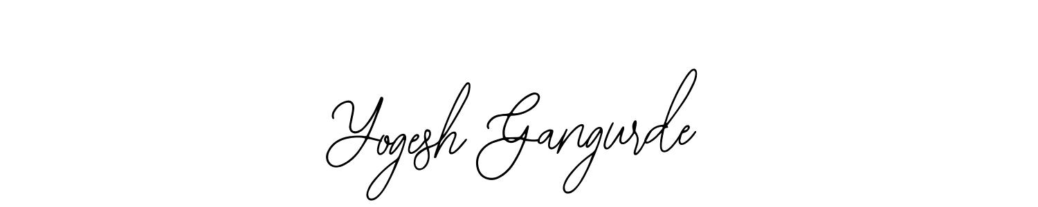 The best way (Bearetta-2O07w) to make a short signature is to pick only two or three words in your name. The name Yogesh Gangurde include a total of six letters. For converting this name. Yogesh Gangurde signature style 12 images and pictures png