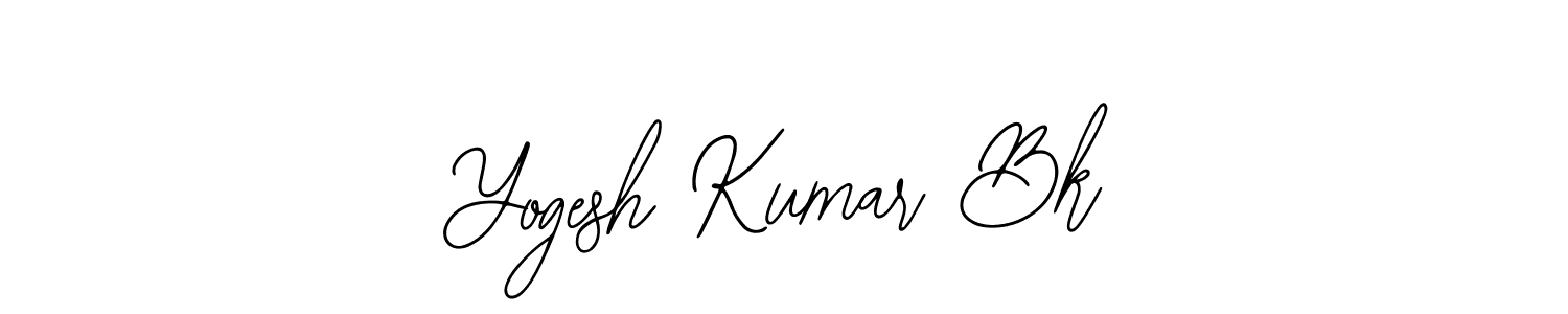 Make a beautiful signature design for name Yogesh Kumar Bk. Use this online signature maker to create a handwritten signature for free. Yogesh Kumar Bk signature style 12 images and pictures png
