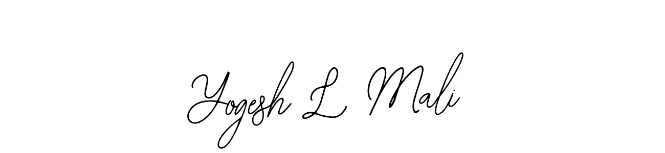 How to Draw Yogesh L Mali signature style? Bearetta-2O07w is a latest design signature styles for name Yogesh L Mali. Yogesh L Mali signature style 12 images and pictures png