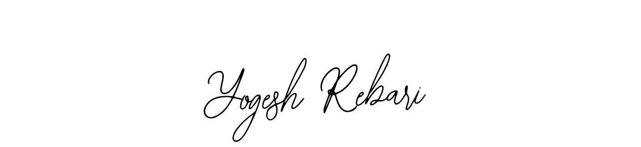 Make a short Yogesh Rebari signature style. Manage your documents anywhere anytime using Bearetta-2O07w. Create and add eSignatures, submit forms, share and send files easily. Yogesh Rebari signature style 12 images and pictures png