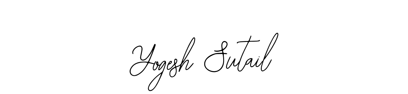This is the best signature style for the Yogesh Sutail name. Also you like these signature font (Bearetta-2O07w). Mix name signature. Yogesh Sutail signature style 12 images and pictures png