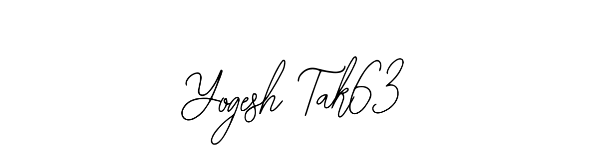 How to make Yogesh Tak63 signature? Bearetta-2O07w is a professional autograph style. Create handwritten signature for Yogesh Tak63 name. Yogesh Tak63 signature style 12 images and pictures png