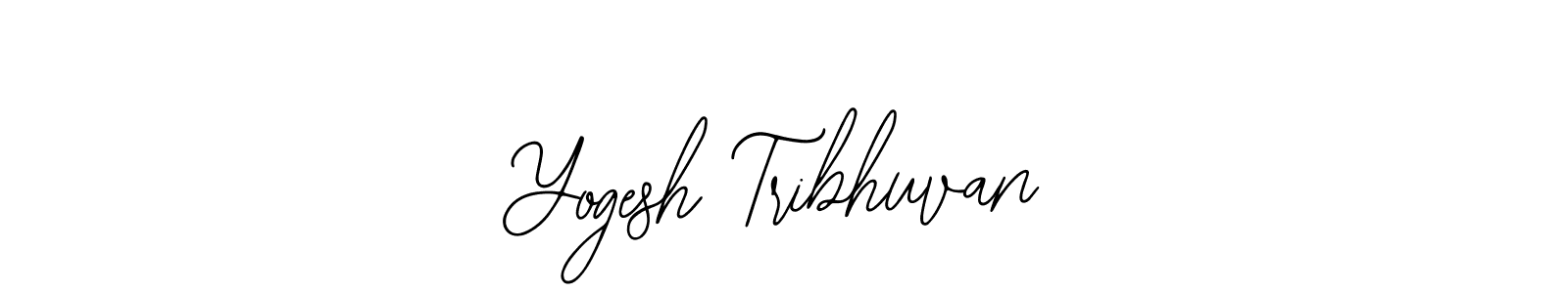 Make a beautiful signature design for name Yogesh Tribhuvan. Use this online signature maker to create a handwritten signature for free. Yogesh Tribhuvan signature style 12 images and pictures png