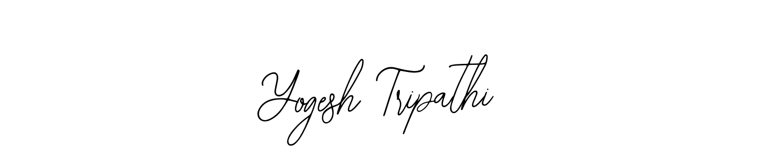 The best way (Bearetta-2O07w) to make a short signature is to pick only two or three words in your name. The name Yogesh Tripathi include a total of six letters. For converting this name. Yogesh Tripathi signature style 12 images and pictures png