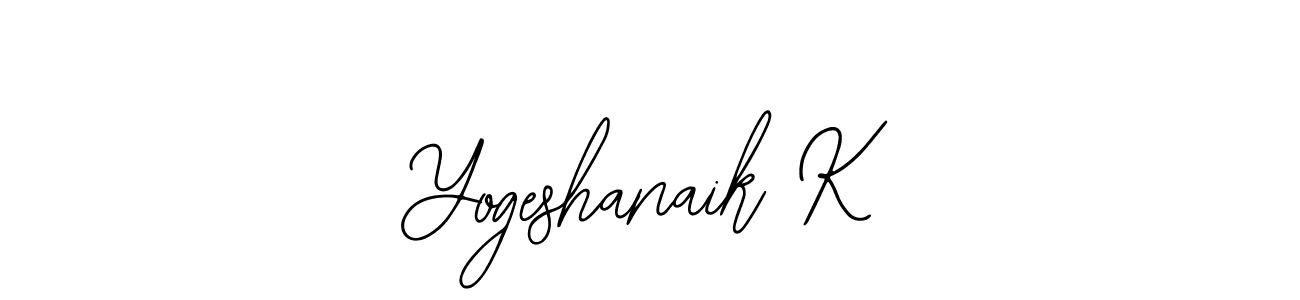 Similarly Bearetta-2O07w is the best handwritten signature design. Signature creator online .You can use it as an online autograph creator for name Yogeshanaik K. Yogeshanaik K signature style 12 images and pictures png