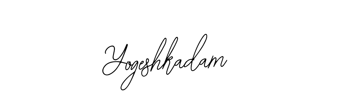 You should practise on your own different ways (Bearetta-2O07w) to write your name (Yogeshkadam) in signature. don't let someone else do it for you. Yogeshkadam signature style 12 images and pictures png