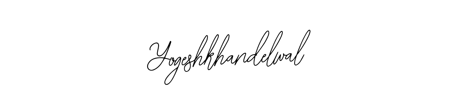 Make a beautiful signature design for name Yogeshkhandelwal. Use this online signature maker to create a handwritten signature for free. Yogeshkhandelwal signature style 12 images and pictures png