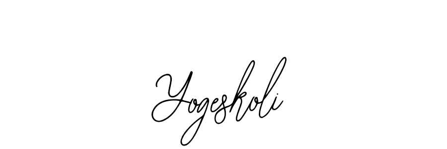 It looks lik you need a new signature style for name Yogeskoli. Design unique handwritten (Bearetta-2O07w) signature with our free signature maker in just a few clicks. Yogeskoli signature style 12 images and pictures png