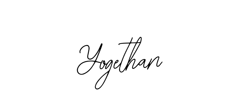 You should practise on your own different ways (Bearetta-2O07w) to write your name (Yogethan) in signature. don't let someone else do it for you. Yogethan signature style 12 images and pictures png