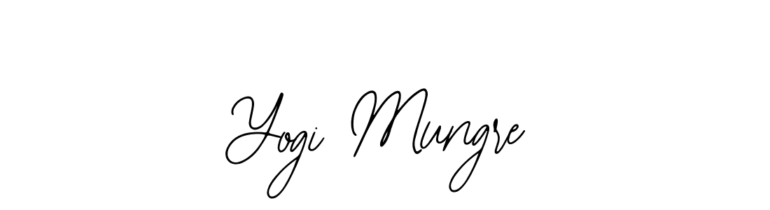 The best way (Bearetta-2O07w) to make a short signature is to pick only two or three words in your name. The name Yogi Mungre include a total of six letters. For converting this name. Yogi Mungre signature style 12 images and pictures png