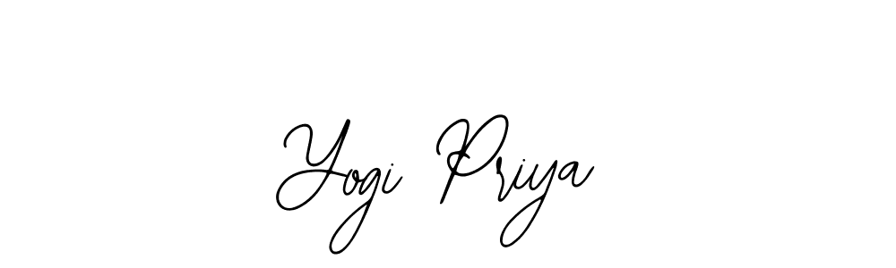 You should practise on your own different ways (Bearetta-2O07w) to write your name (Yogi Priya) in signature. don't let someone else do it for you. Yogi Priya signature style 12 images and pictures png