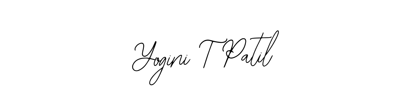 Also You can easily find your signature by using the search form. We will create Yogini T Patil name handwritten signature images for you free of cost using Bearetta-2O07w sign style. Yogini T Patil signature style 12 images and pictures png