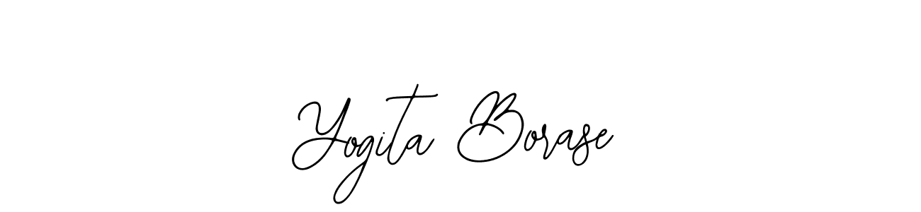 Bearetta-2O07w is a professional signature style that is perfect for those who want to add a touch of class to their signature. It is also a great choice for those who want to make their signature more unique. Get Yogita Borase name to fancy signature for free. Yogita Borase signature style 12 images and pictures png