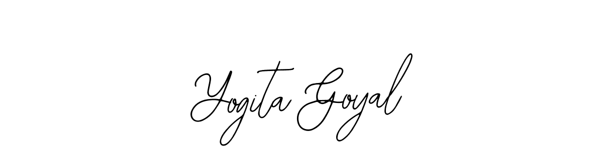 Bearetta-2O07w is a professional signature style that is perfect for those who want to add a touch of class to their signature. It is also a great choice for those who want to make their signature more unique. Get Yogita Goyal name to fancy signature for free. Yogita Goyal signature style 12 images and pictures png