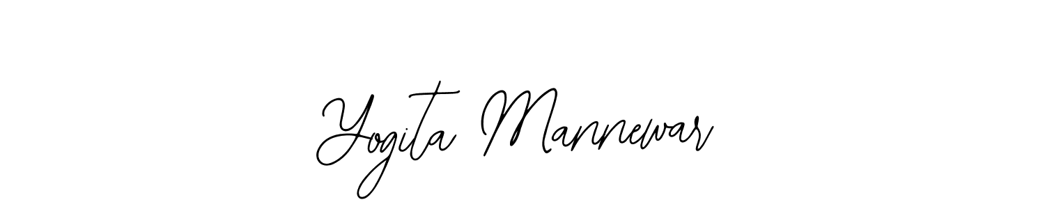 The best way (Bearetta-2O07w) to make a short signature is to pick only two or three words in your name. The name Yogita Mannewar include a total of six letters. For converting this name. Yogita Mannewar signature style 12 images and pictures png