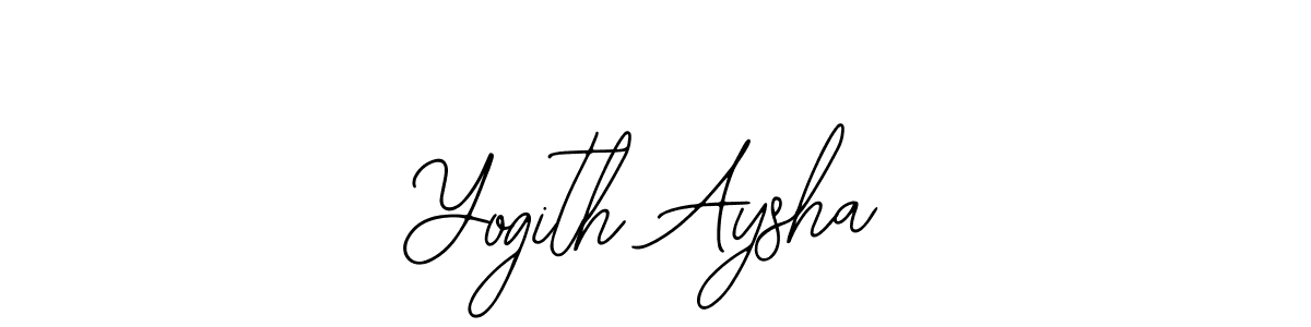 Once you've used our free online signature maker to create your best signature Bearetta-2O07w style, it's time to enjoy all of the benefits that Yogith Aysha name signing documents. Yogith Aysha signature style 12 images and pictures png