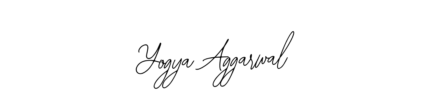 How to Draw Yogya Aggarwal signature style? Bearetta-2O07w is a latest design signature styles for name Yogya Aggarwal. Yogya Aggarwal signature style 12 images and pictures png