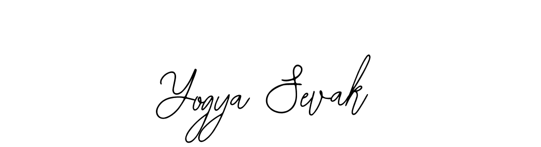 Similarly Bearetta-2O07w is the best handwritten signature design. Signature creator online .You can use it as an online autograph creator for name Yogya Sevak. Yogya Sevak signature style 12 images and pictures png