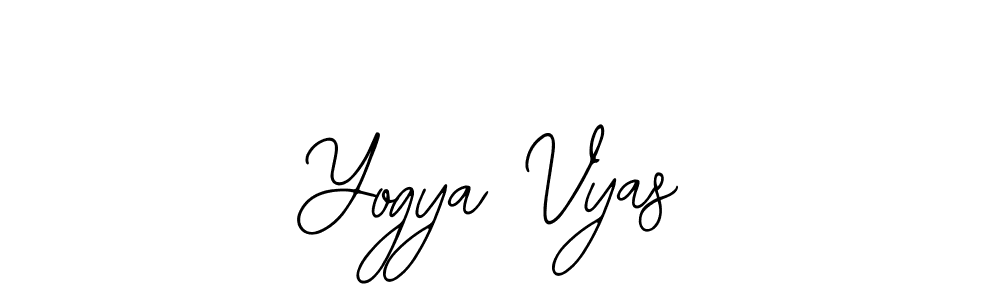 How to make Yogya Vyas name signature. Use Bearetta-2O07w style for creating short signs online. This is the latest handwritten sign. Yogya Vyas signature style 12 images and pictures png
