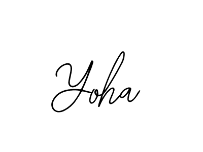 Make a beautiful signature design for name Yoha. With this signature (Bearetta-2O07w) style, you can create a handwritten signature for free. Yoha signature style 12 images and pictures png
