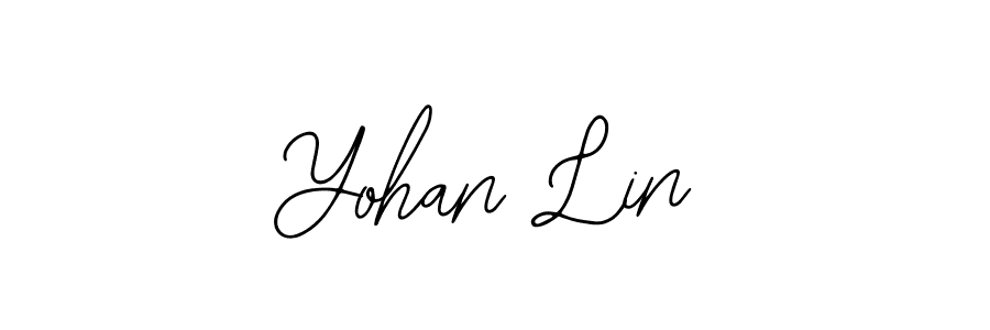 Also You can easily find your signature by using the search form. We will create Yohan Lin name handwritten signature images for you free of cost using Bearetta-2O07w sign style. Yohan Lin signature style 12 images and pictures png