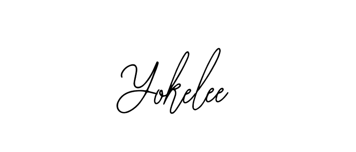 Similarly Bearetta-2O07w is the best handwritten signature design. Signature creator online .You can use it as an online autograph creator for name Yokelee. Yokelee signature style 12 images and pictures png