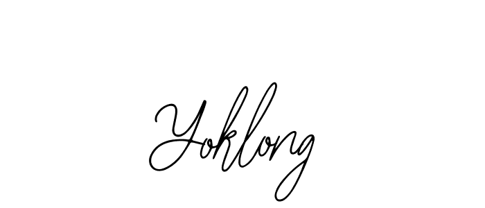 Design your own signature with our free online signature maker. With this signature software, you can create a handwritten (Bearetta-2O07w) signature for name Yoklong. Yoklong signature style 12 images and pictures png