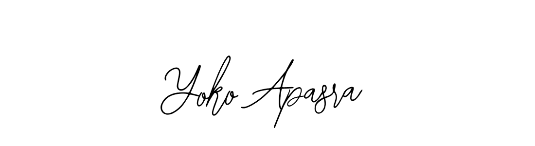 Make a beautiful signature design for name Yoko Apasra. With this signature (Bearetta-2O07w) style, you can create a handwritten signature for free. Yoko Apasra signature style 12 images and pictures png