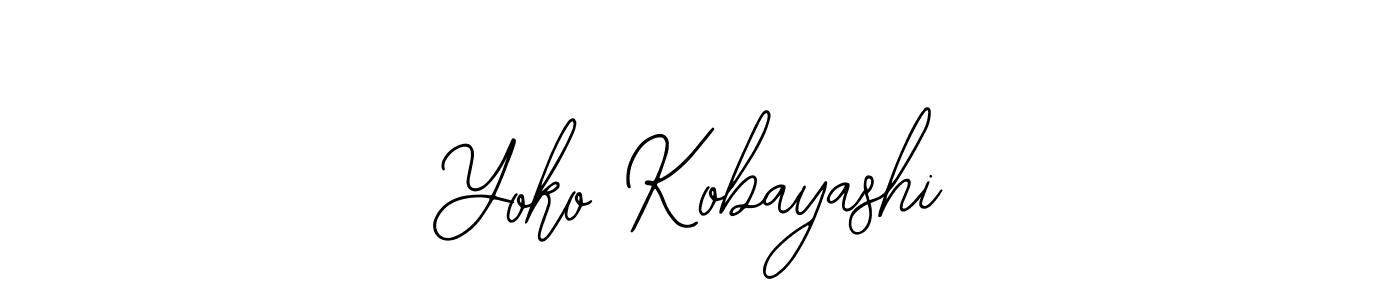 if you are searching for the best signature style for your name Yoko Kobayashi. so please give up your signature search. here we have designed multiple signature styles  using Bearetta-2O07w. Yoko Kobayashi signature style 12 images and pictures png