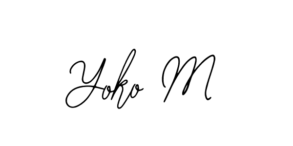 Also we have Yoko M name is the best signature style. Create professional handwritten signature collection using Bearetta-2O07w autograph style. Yoko M signature style 12 images and pictures png