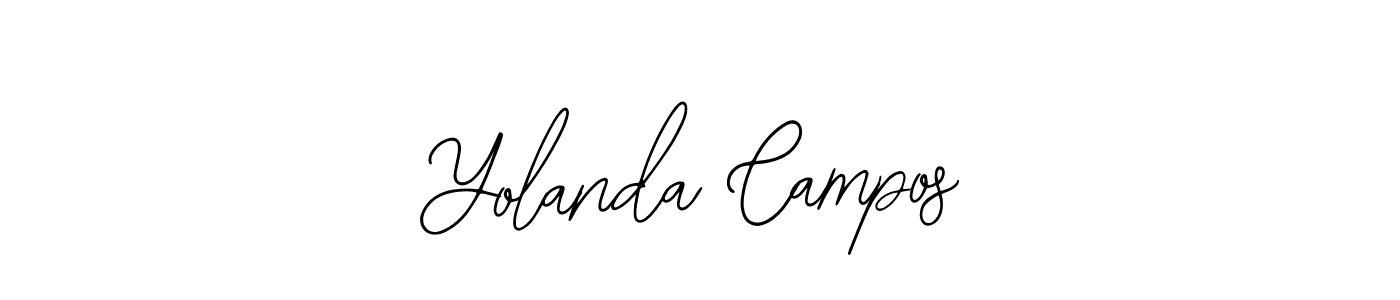 Design your own signature with our free online signature maker. With this signature software, you can create a handwritten (Bearetta-2O07w) signature for name Yolanda Campos. Yolanda Campos signature style 12 images and pictures png