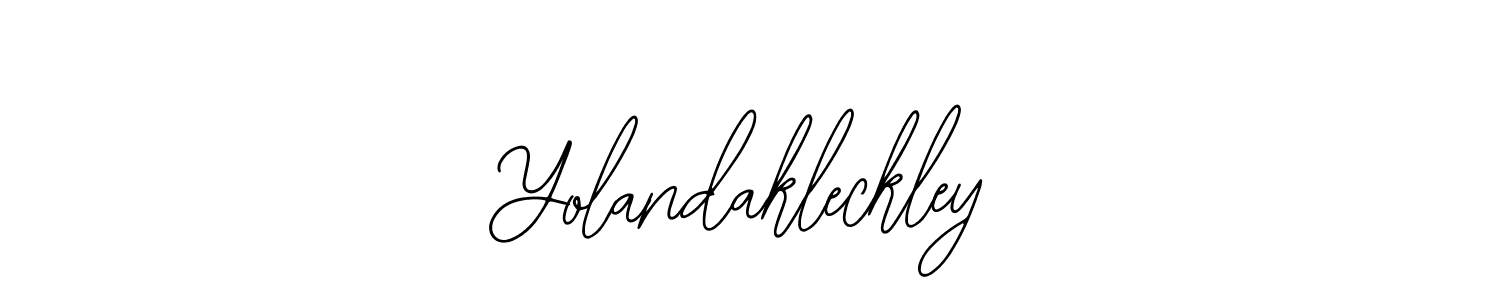 How to make Yolandakleckley signature? Bearetta-2O07w is a professional autograph style. Create handwritten signature for Yolandakleckley name. Yolandakleckley signature style 12 images and pictures png